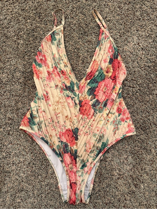 Zimmermann Other - ZIMMERMANN Floral Printed Plunging V-Neck  One-Piece Swimsuit US 6-8 (Med) $549